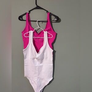 QQQ ribbed bodysuit 2 pk